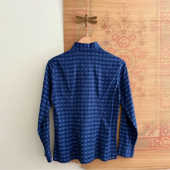 Bianzino Italy Geometric Brocade Button Down Shirt - Picture 4 of 4